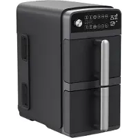 Happyment Mini oven - Grill rooster - Bakplaat - Airfryer - Voor Gezond en Snel Koken - Met 11 Programma’s - 1800W, LED-scherm, 5 Accessoires Inclusief Draaispit & Receptenboek