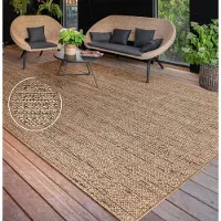 Paco Home Buiten Vloerkleed Voor Binnen En Buiten Balkon Terras Keuken Wasbaar Eenkleurig 160x220 cm