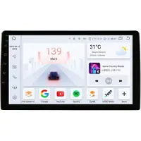 Happiq Autoradio met bluetooth - Carplay - Voor FIAT 500 (2007-2014) - Geschikt voor Apple en Android - Stereo - Navigatie - Navigatiesysteem auto - 8GB 128GB - 9"