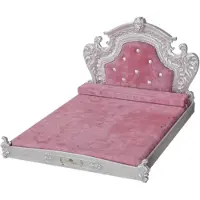 Happyment Hondenbank Diva Valora - 115cm - Hondenbed - Hondensofa op poten - Hondenzetel - Comfort en zacht - Afneembaar kussen - Zacht