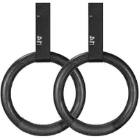 Happyment Turnringen Vaylen voor fitness - Anti-slip - 32mm - CrossFit, Gym & Calisthenics - Gymnastiek ringen hout - Krachttraining - Incl. Ophangbanden