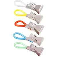 Gadgetpoint - Handdoekknijpers - Knijpers - Haakjes - 1 set = 5 stuks - 5 kleuren