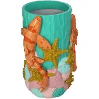 Kersten vaas polyresin vis 19x17x28cm multi