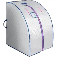 Happyment Luxe mobiele sauna - Draagbaar - Infrarood - Stoombad - Inclusief opvouwbare stoel - 220V