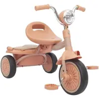 Happyment Kinder driewieler Tavien 6-in-1 - Voor kinderen - Kinderfiets - Babyfiets - Peuterfiets - Roze/zwart - 1 tot 5 jaar