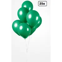 Partyxplosion 25x Ballon groen 30cm - Festival feest party verjaardag landen helium lucht thema