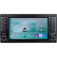 Happiq Autoradio met bluetooth - Carplay - Voor Volkswagen VW Touareg, Multivan T5, Transporter (2004-2009) - Geschikt voor Apple en Android - Stereo - Navigatie - Navigatiesysteem auto - 1GB 32GB
