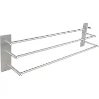 Happiq Handdoekenrek - Voor 3 Niveaus in de Badkamer - 30 Inch Badhanddoekstang - 304 Roestvrijstalen Handdoekhouder
