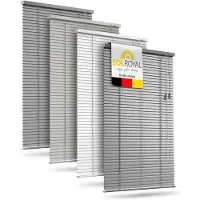 Sol Royal Aluminium Jaloezie Zonder Boren 110x130 cm incl. Klemsteunen – Aluminium Jaloezie Binnen voor Ramen 110 cm breed, 25 mm Lamellen – Privacy- & Zonwering – Zilver Mat – JA2