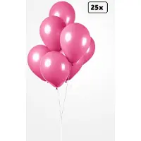 Partyxplosion 25x Ballon pink 30cm - Festival feest party verjaardag landen helium lucht thema