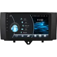 Happiq Autoradio met bluetooth - Carplay - Voor Smart Fortwo 451 (2010-2015) - Geschikt voor Apple en Android - Stereo - Navigatie - Navigatiesysteem auto - 6GB 128GB