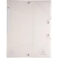 Exacompta 30x CHROMALINE Elastomap met 3 kleppen doorschijnende PP 5/10de - A4 - - Geassorteerd - 55879E