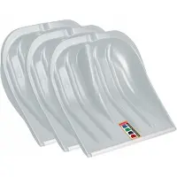 Kadax Sneeuwschop, 49 cm Breed, Zonder Steel, Sneeuwduwer, Sneeuwruimer, Plastic, Zilver Met Plaatrand (3)