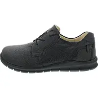 Waldlaufer Veterschoen 'Schnürschuh Herren 366006-199-001 Glattleder in schwarz' zwart