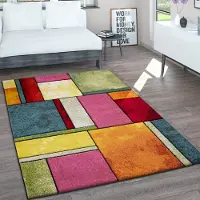 Paco Home Vloerkleed Woonkamer Laagpolig Vintage Handgemaakt Contour Gesneden 3D Gemêleerd 60x110 cm