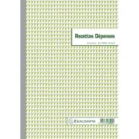 Exacompta 5x Doorschrijfpapier ontvangsten-uitgaven 29,7x21cm 50 bladen zelfkopiërend papier dupli - - 13500E