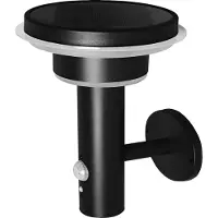Osram LED wandlamp ENDURA STYLE SOLAR DOUBLE CIRCLE zwart DOUBLE, dimbaar, zwart, Roestvrij staal, Modern, solar buitenlamp