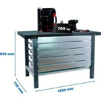 Simonwork (bancos De Trabajo) Bt6 Pro 5box Werkbank 830x1200x730 Mm