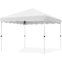 Happyment Gazebo Zyrell - Pergola - Paviljoen - Partytent - Strandtent - Voor Terras, Feest en Achtertuin - 3x3m - Wit