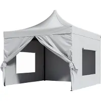Happyment Opvouwbaar tuinhuis - Party tent - Luxe paviljoen - 3x3 m - Wit