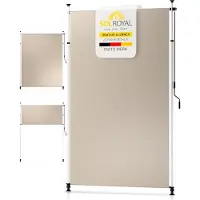 Sol Royal balkonzonwering KM5 – zonder boren 200 x 310 cm – zichtbescherming & zonwering klemzonwering verticale zonwering buiten waterdicht – beige
