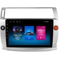 Happiq Autoradio met bluetooth - Carplay - Voor Citroen C4/ C-Triomphe/ C-Quatre (2004-2009) - Geschikt voor Apple en Android - Stereo - Navigatie - Navigatiesysteem auto - 1GB 16GB