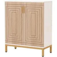 Happiq Schoenenkast deluxe - Met deuren - Khaki - 20 paar - Schoenenrek - 80m - 6 laags - Opbergkast