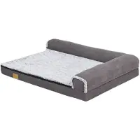 Bolt Hondenbed Noire Fioren - 135cm - L-vormig - Hondenbank - Hondensofa op poten - Hondenzetel - Comfort en zacht - Afneembaar kussen - Zacht