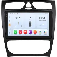 Happiq Autoradio met bluetooth - Carplay - Voor Mercedes-Benz C-Klasse / CLK-Klasse (W203 / W209 / S203 / A209 / W168) - Geschikt voor Apple en Android - Stereo - Navigatie - Navigatiesysteem auto - 6GB 64GB