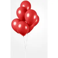 Partyxplosion 25 Ballonnen Rood, 30 cm , 100% biologisch afbreekbare Ballonnen, Helium geschikt, Verjaardag, Feest, Kerst