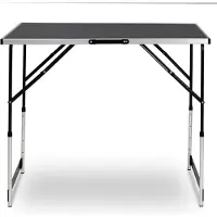 Happiq Aluminium Staal Opvouwbare Campingtafel - Voor Buiten - Dinertafel voor Tuin, Balkon, Picknick, BBQ en Familiefeest