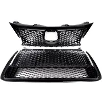 Happiq Grille Apexline - Voorbumper Grille - Voor Lexus CT200H (2014-2017) - Bovenste + Onderste Grillmontage - Glanzend Zwart