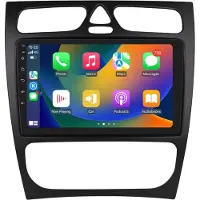 Happiq Autoradio met bluetooth - Carplay - Voor Mercedes-Benz C-Klasse / CLK-Klasse (W203 / W209 / S203 / A209 / W168) - Geschikt voor Apple en Android - Stereo - Navigatie - Navigatiesysteem auto - 2GB 32GB