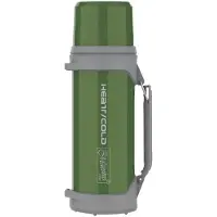 Maestro Classic Green - Thermosfles - 1000 ml - Push-knop opening - Inclusief bekerdop