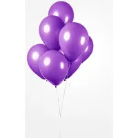 Partyxplosion 25x Ballon paars 30cm - Festival feest party verjaardag landen helium lucht thema