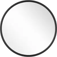 Happiq Moderne Ronde Spiegel - Voor Badkamer, Slaapkamer, Woonkamer en Hal - Luxe Wandspiegel met Gouden Metalen Frame en Ophangbevestiging - 40x40cm