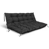 AIO Factory GardenComfort Lounge - Palletkussens Set - Waterdicht - Met Bevestigingstouwen - Zwart