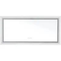 Happyment Badkamerspiegel Chateau - Met verlichting - 140x70cm - Spiegel voor Badkamer, Make-up & Wandmontage - Dimbaar licht