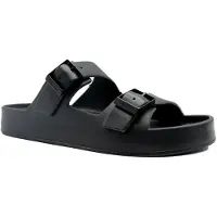 Calvin Klein Muiltjes 'Double Strap EVA' zwart