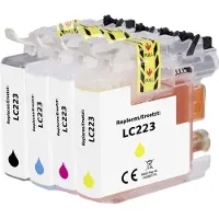 Renkforce Inktcartridge vervangt Brother LC-223BK, LC-223C, LC-223M, LC223Y Compatibel Combipack Zwart, Cyaan, Magenta, Geel RF-5655920