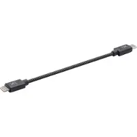 Xtorm USB-C naar Lightning Kabel - 15cm - Extra stevige USB-C Kabels - Snellader - Oplaadkabel geschikt voor iPhone/Apple - Zwart