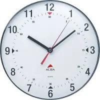 Alba wandklok HORCLAS, quartz uurwerk, zwart, diameter: 250 mm