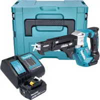 Makita DFR 552 SG1J accu-magazijnschroevendraaier 18 V 25 - 55 mm borstelloos + 1x accu 6.0 Ah + lader + Makpac