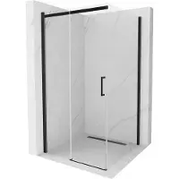 Mexen Omega verschuifbare douchecabine 100 x 100 , transparant, zwart - 825-100-100-70-00