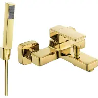 Mexen Cetus R77 badkraan met doucheset, goud - 74433R77-50