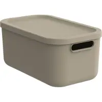 Rotho Albula Light - Decoratie Opbergbox - 12 L - Cappuccino
