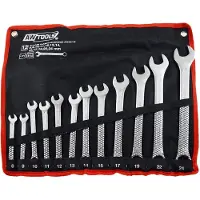 AWTOOLS Spanner, Avtools 8 -24 mm plokščiakampiai raktai 12 vnt. (AW40115) (24 mm, 15 mm, 22 mm, 11 mm, 13 mm, 12 mm, 14 mm, 19 mm, 17 mm, 10 mm, 20 mm, 18 mm, 9 mm, 16 mm, 8 mm, 21 mm, 23 mm)