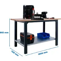 Simonwork (bancos De Trabajo) Bt6 Pro Werkbank 865x1800x750 Mm