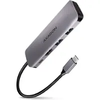 Axagon HMC-5, Kabel, USB 3.2 Gen 1 (3.1 Gen 1) Type-C, 100 W, 1.4/2.3, Grijs, MMC, MMC Mobile, MicroSD (TransFlash), MicroSDHC, MicroSDXC, MiniSD, MiniSDHC, RS-MMC, SD, SDHC, ...