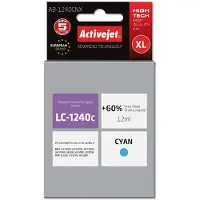 ActiveJet AB-1240CNX inktpatroon voor Brother printers; vervanging voor Brother LC1220Bk/LC1240Bk; hoogste kwaliteit; 12 ml; cyaan